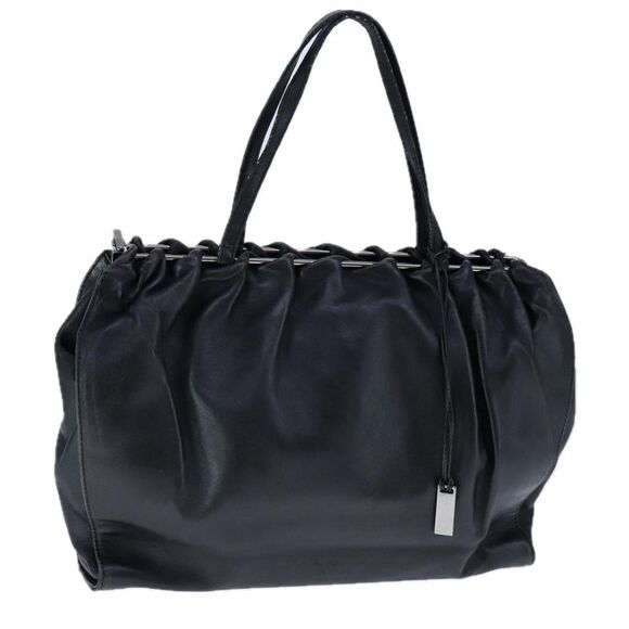 Prada Black Leather Handbag (Pre-Owned) - Picture 16 of 16